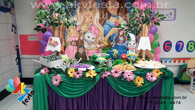 Kit Escolar barbie princesas plebeia anchietinha Itaigara decoracao  infantil casa de festas em salvador akyfesta buffet infantil decoracao para  festa bolos decorados salvador bahia 71 3244-4474